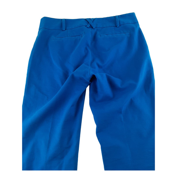 Anthropologie Cartonnier Womens Blue Charlie Ankle Slim Chino Pants Cotton 6 - Picture 4 of 11